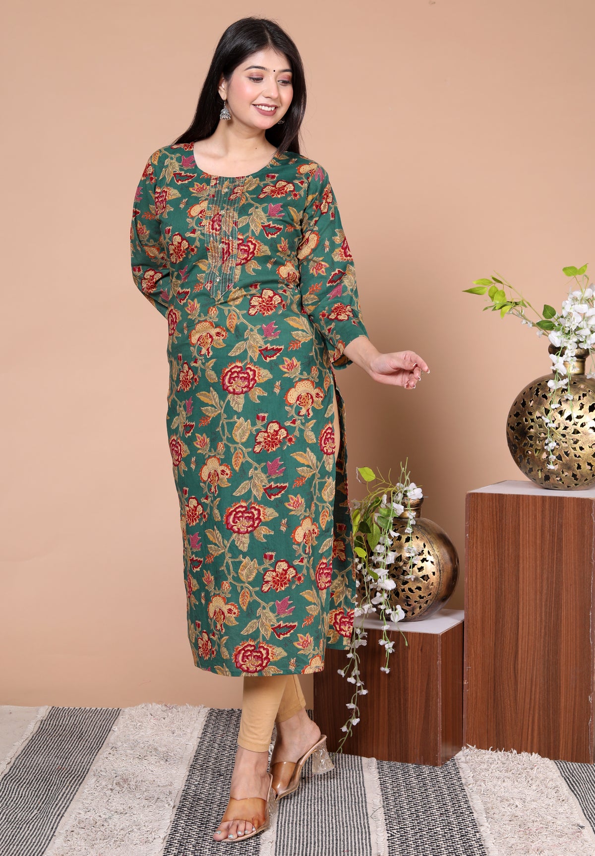 Printed Straight Kurta