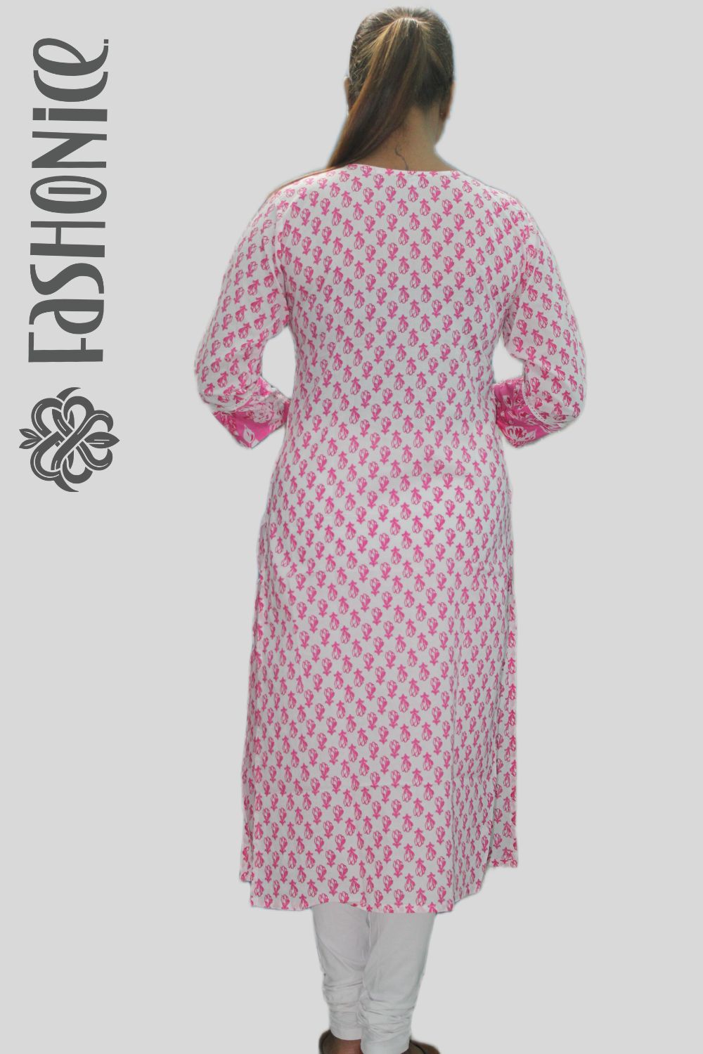 Pink Cotton Kurti