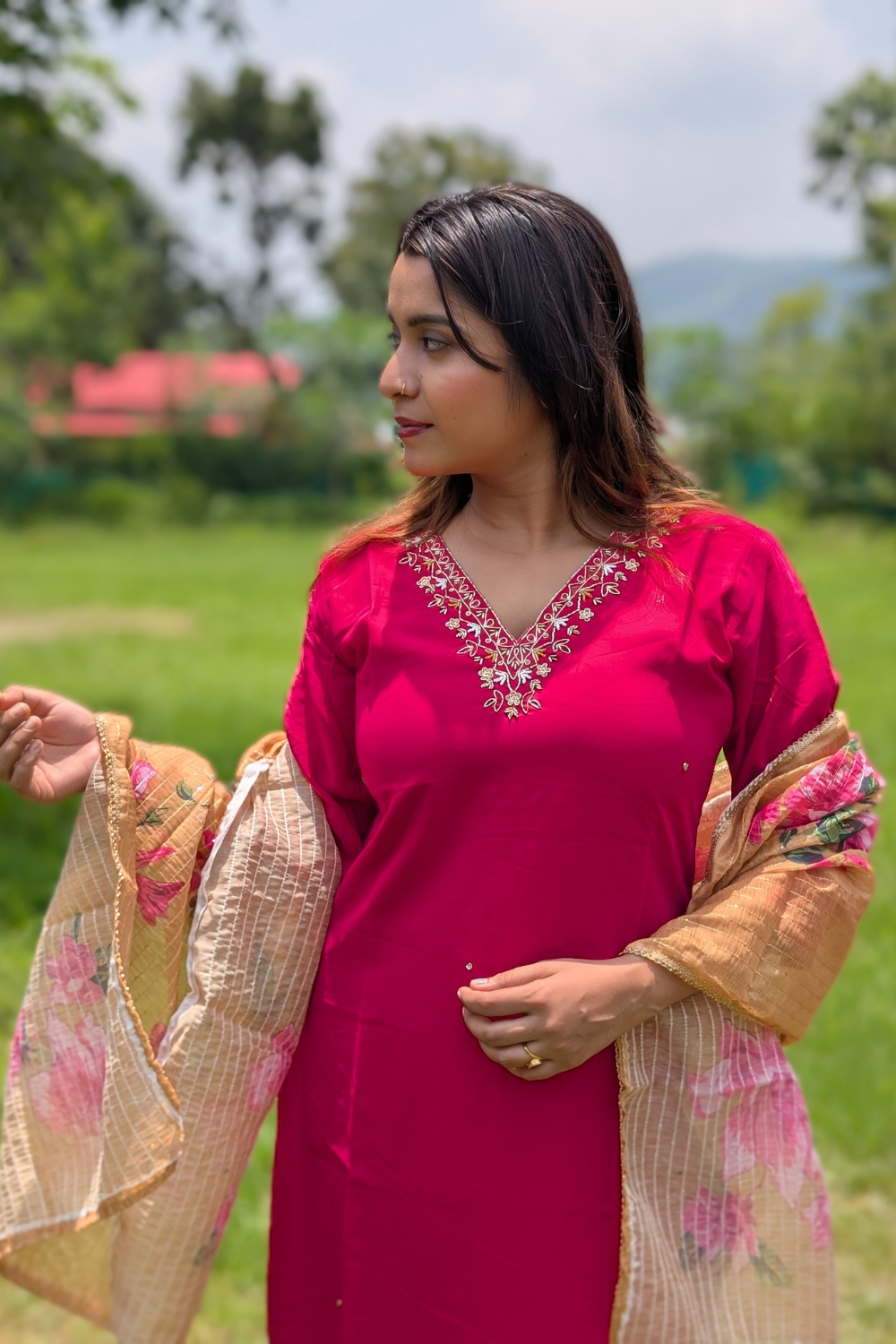 Rangeela Silk Kurti Set