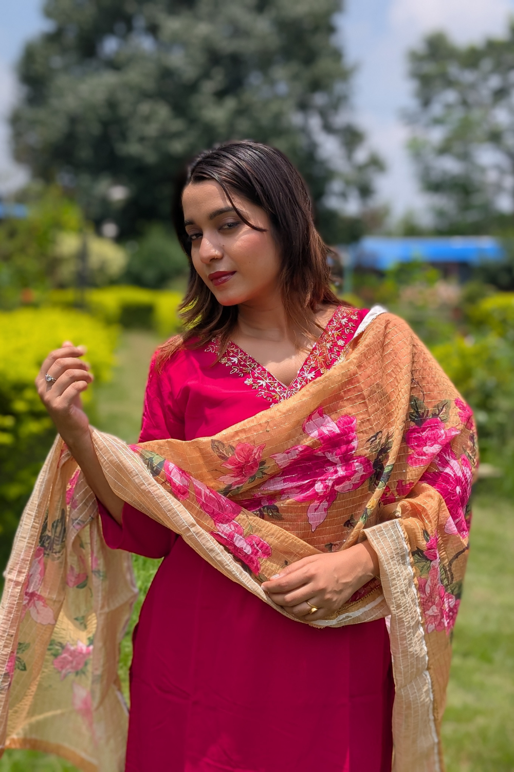 Rangeela Silk Kurti Set