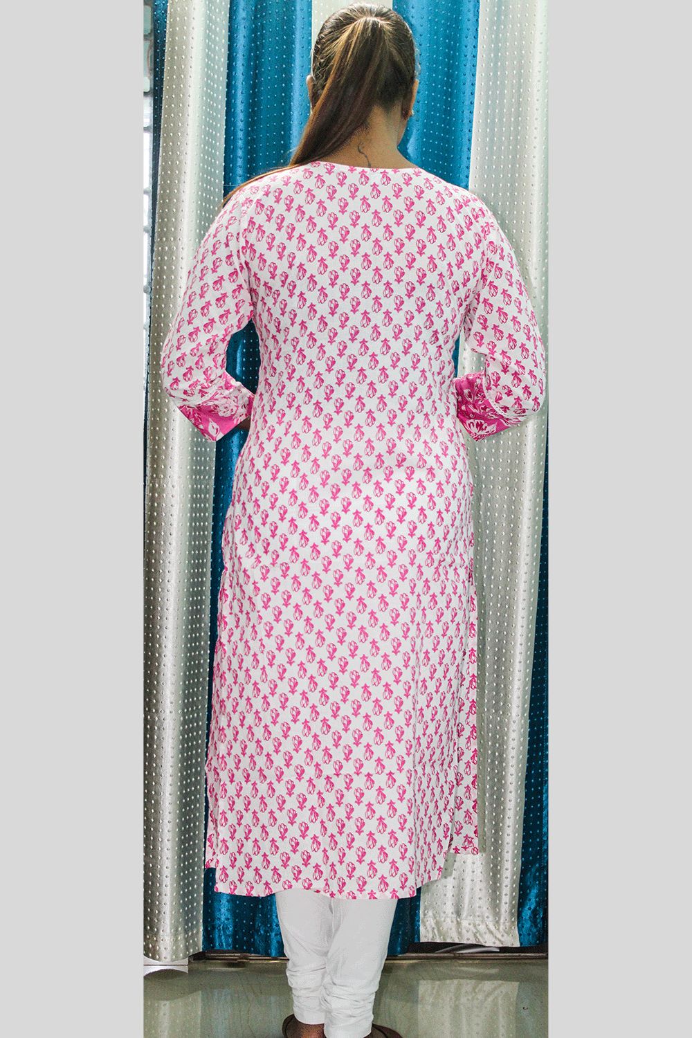 Pink Cotton Kurti