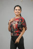 Delta Print Chiffon Top