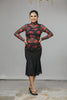 Turtle Neck Chiffon Top
