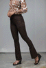 Brown Ring Detail Trouser