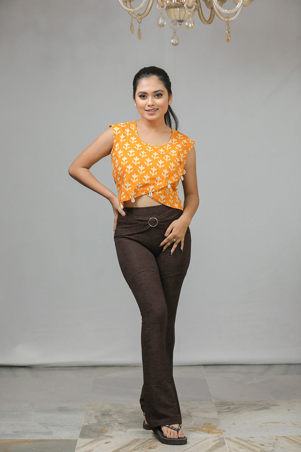 Sleeveless Cotton Top