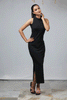 Halter Neck Long Seath Dress