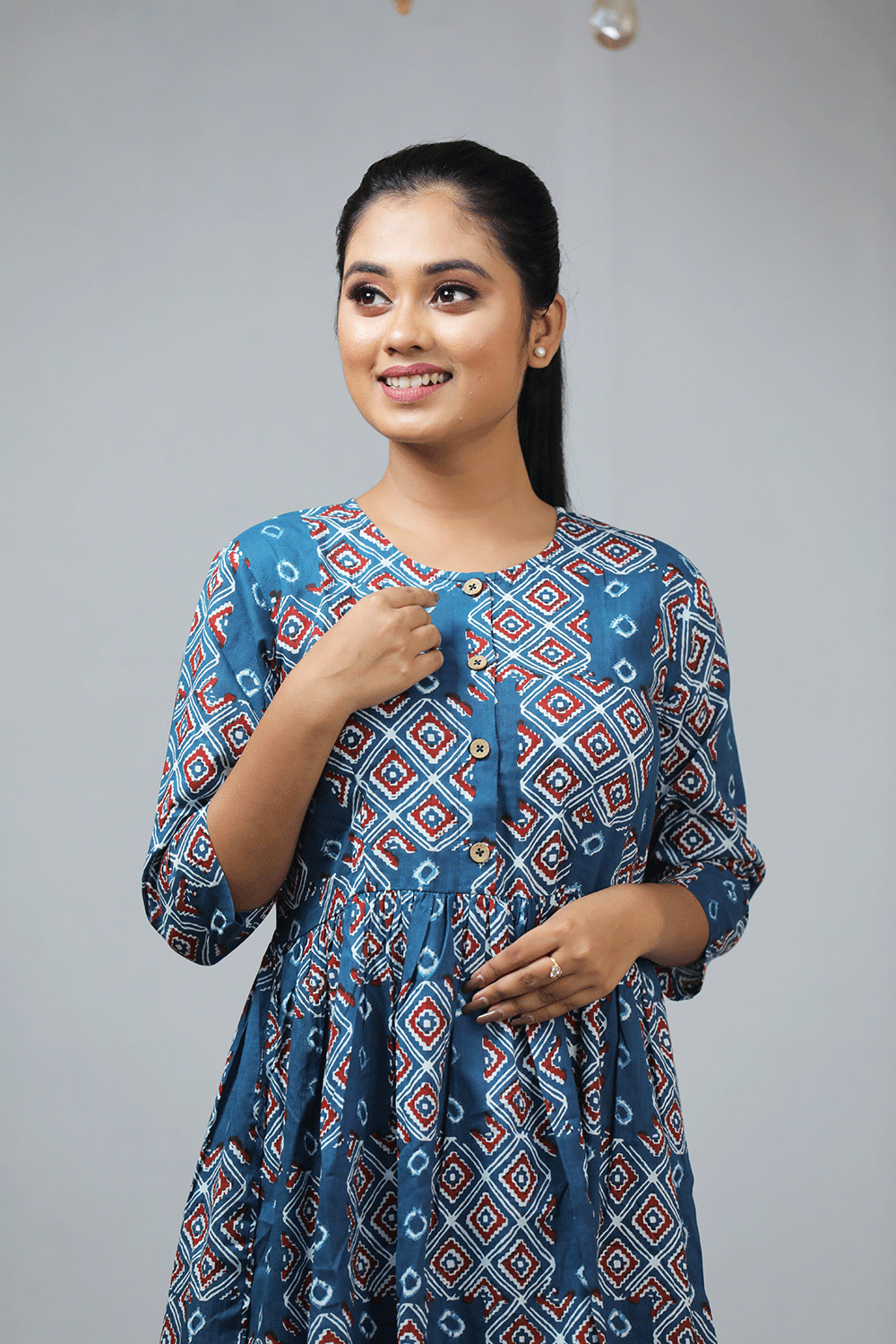 Bandhani Print Dress