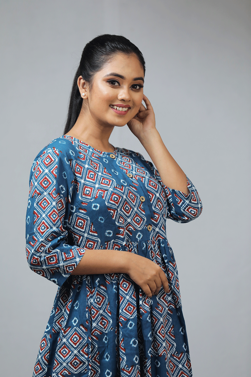 Bandhani Print Dress
