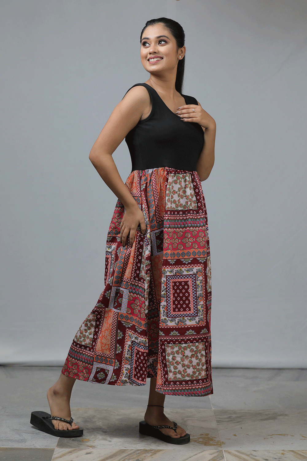 Boho Peplum Dress