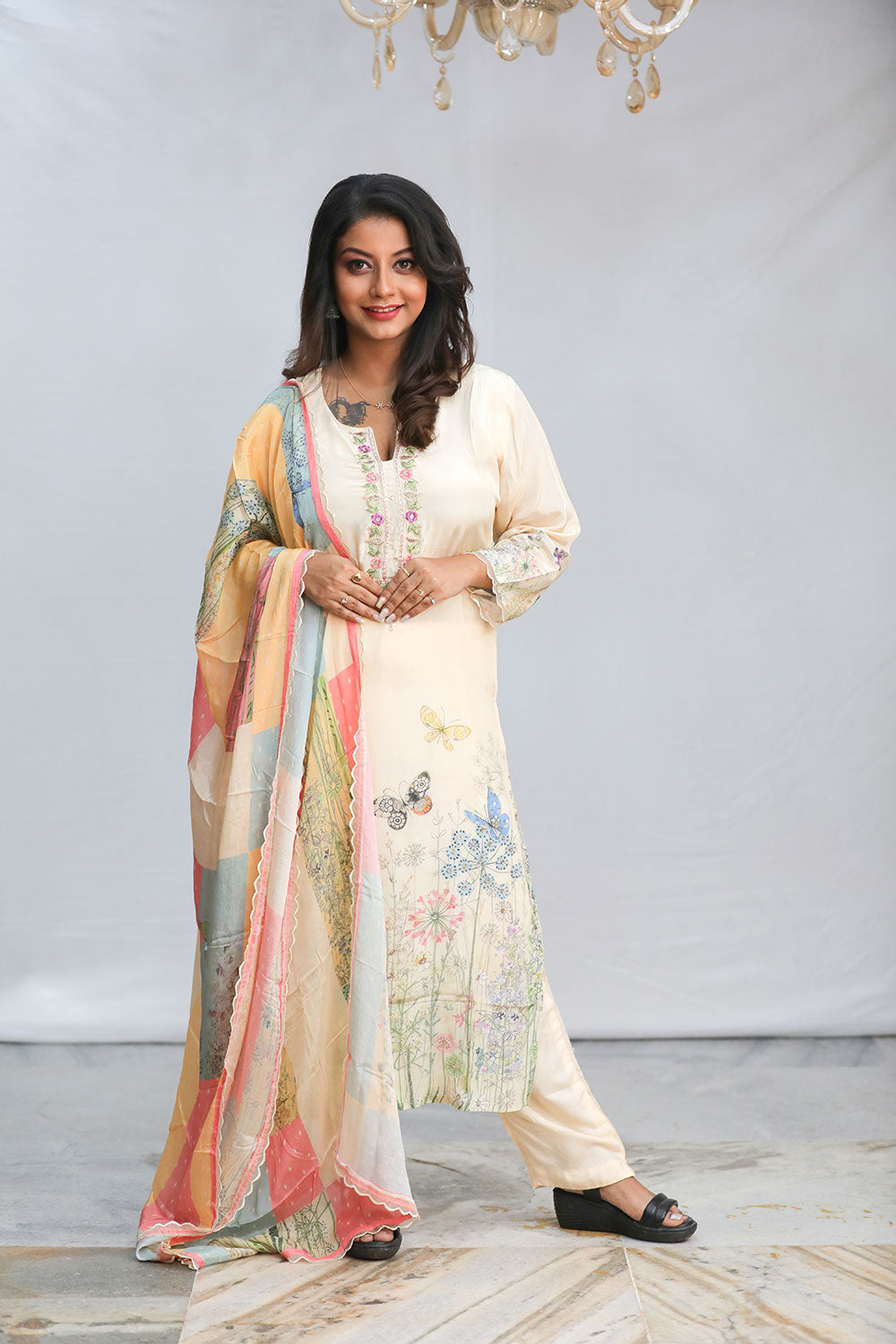Zardosi Work Kurta Set