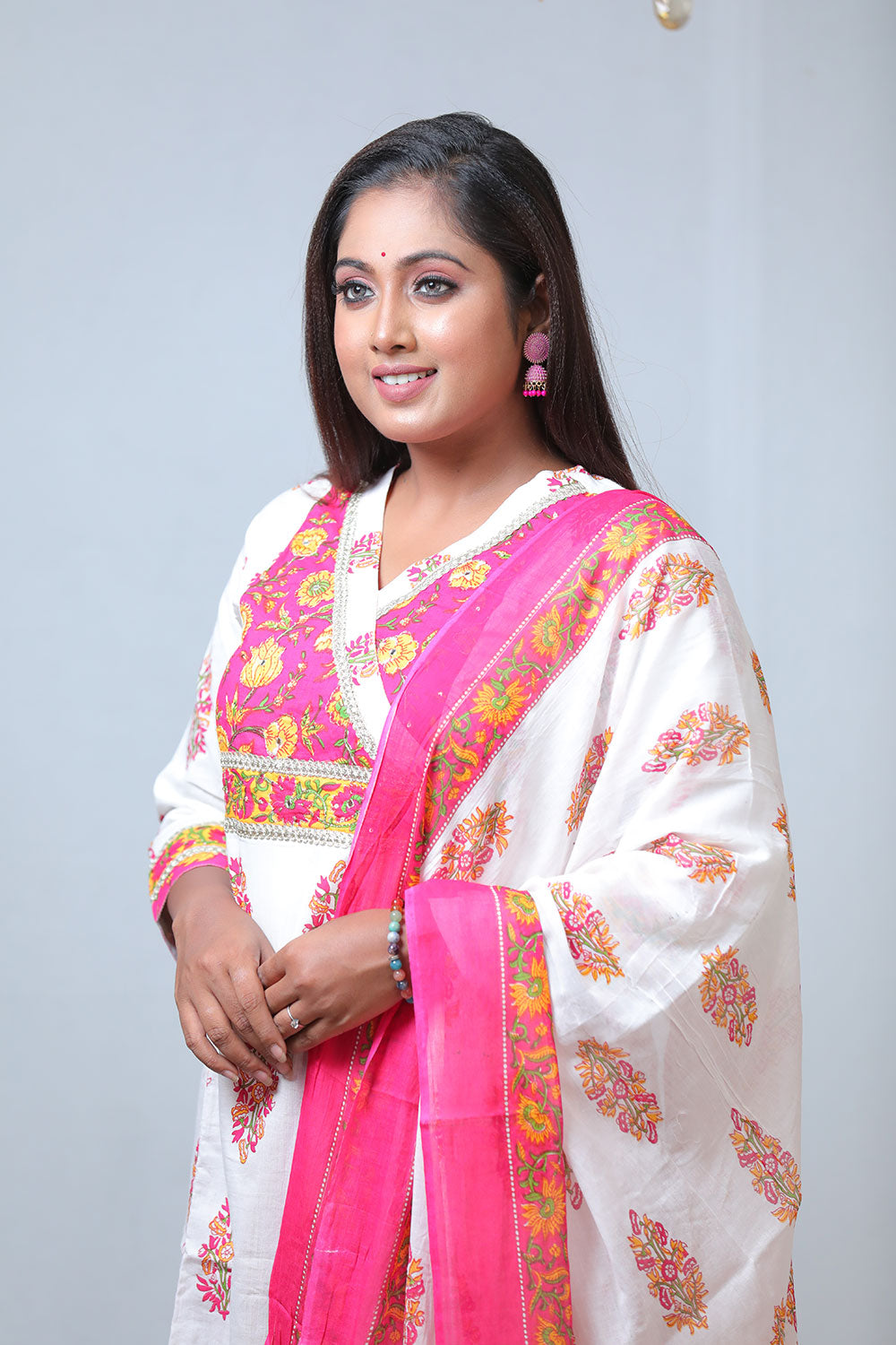 Cotton Pink 3PC Suit Set