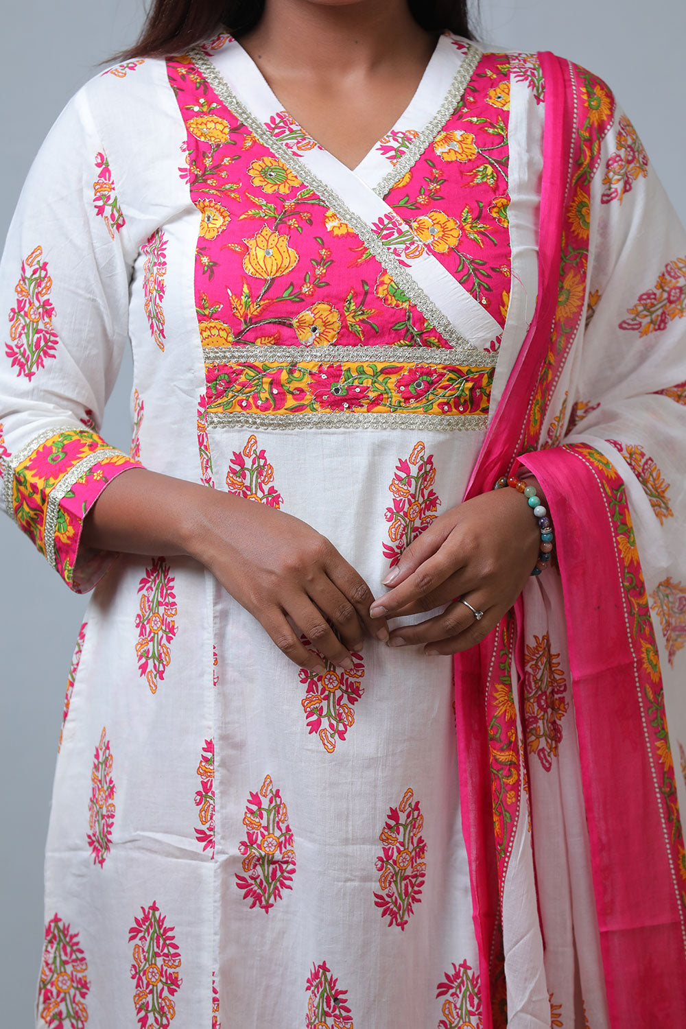 Cotton Pink 3PC Suit Set