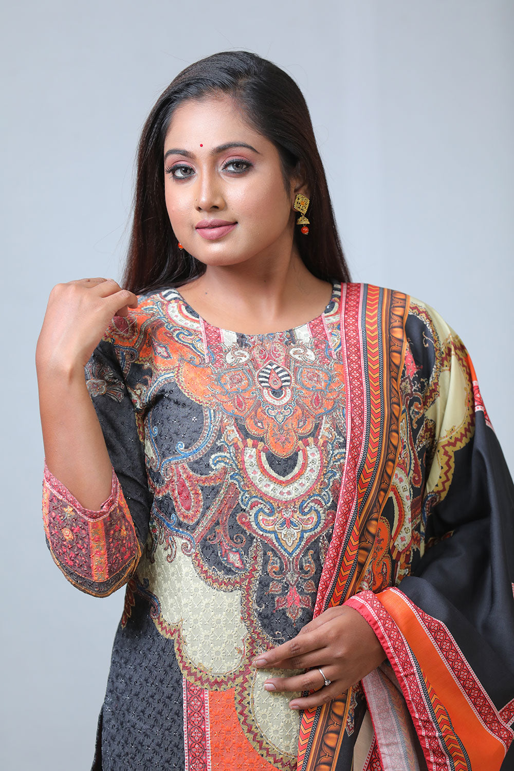 Schiffli 3PC Kurta Pant