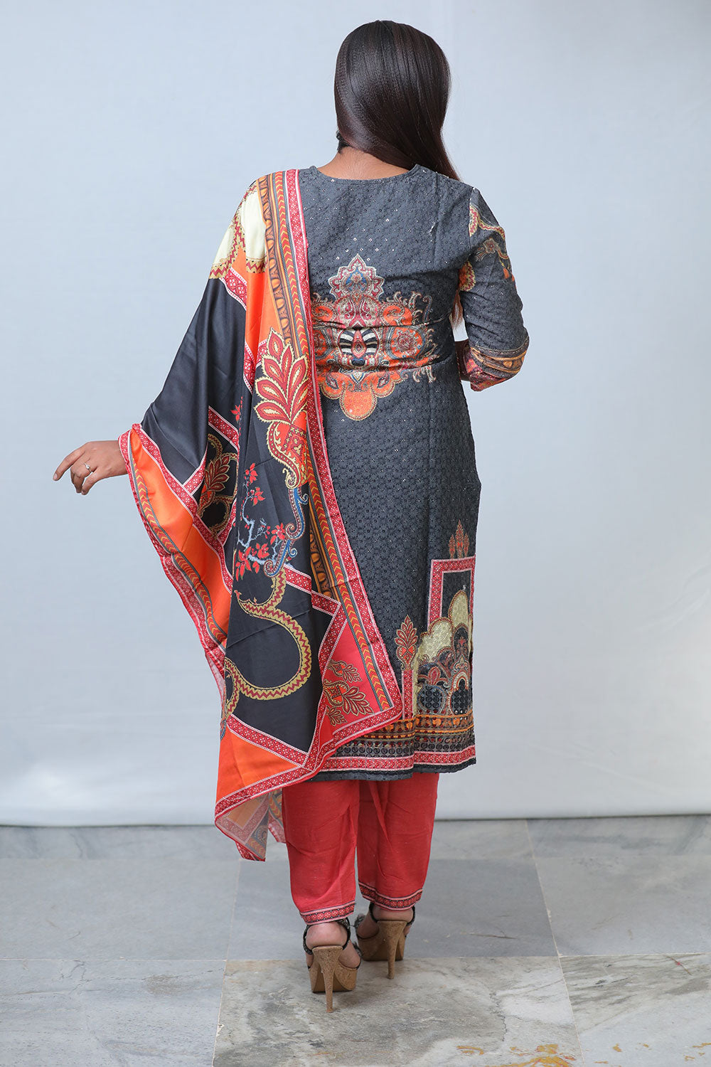 Schiffli 3PC Kurta Pant
