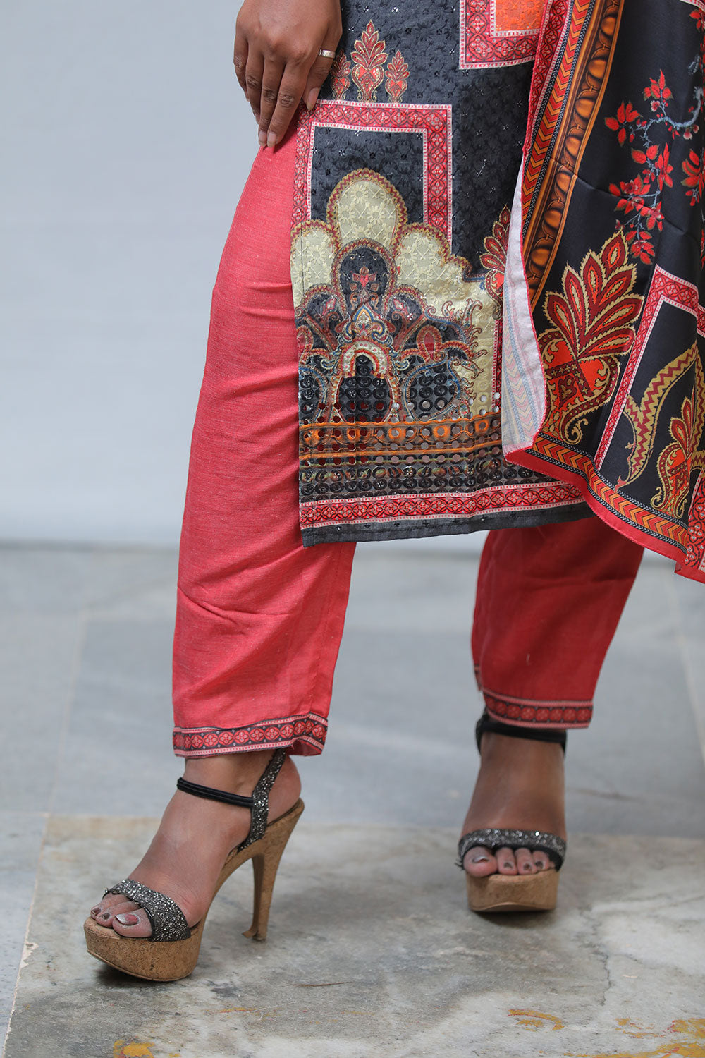 Schiffli 3PC Kurta Pant