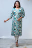 Foil Print Straight Kurta