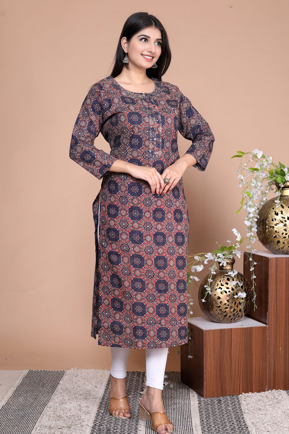 Printed Straight Kurta