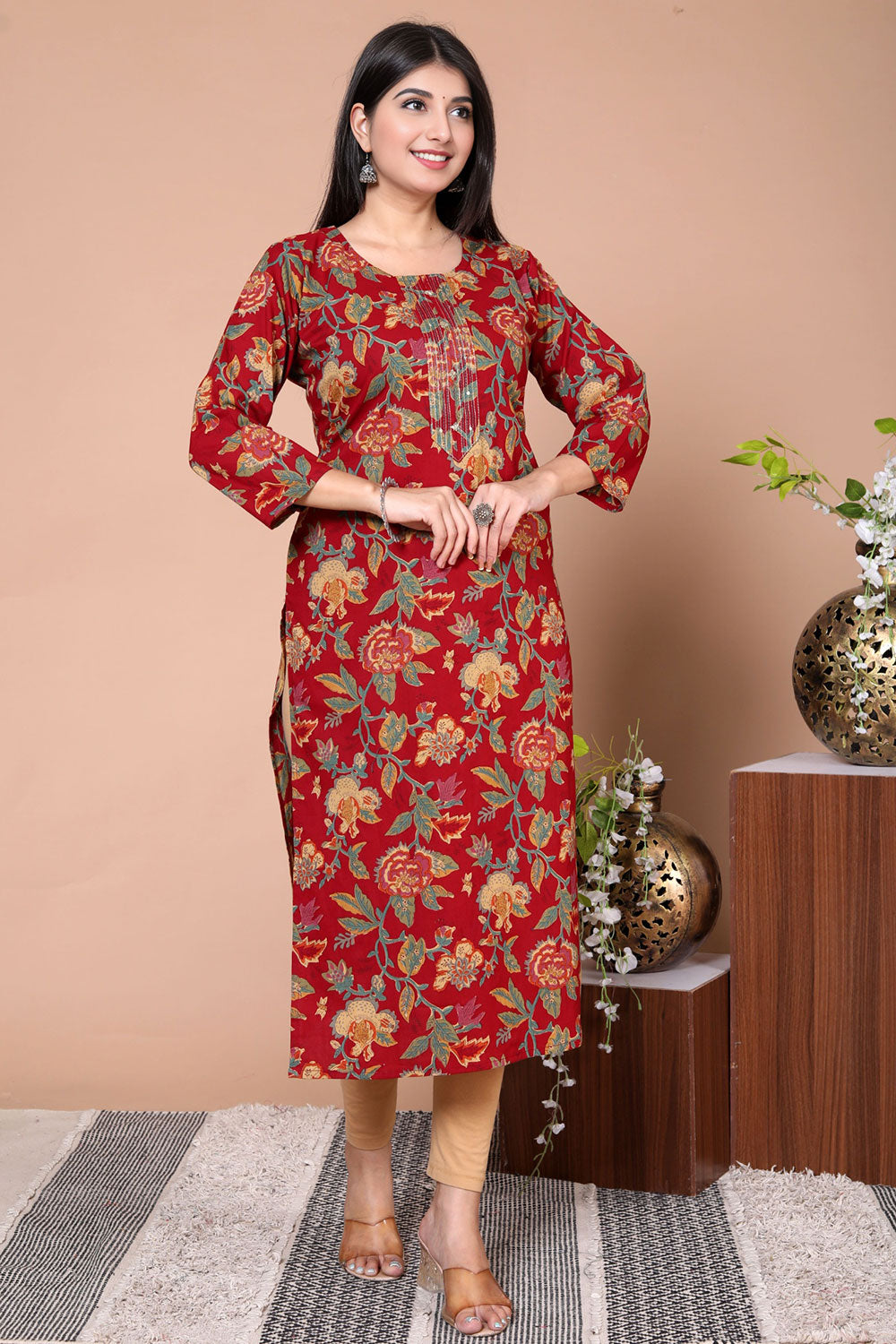 Flower Printed Kurti