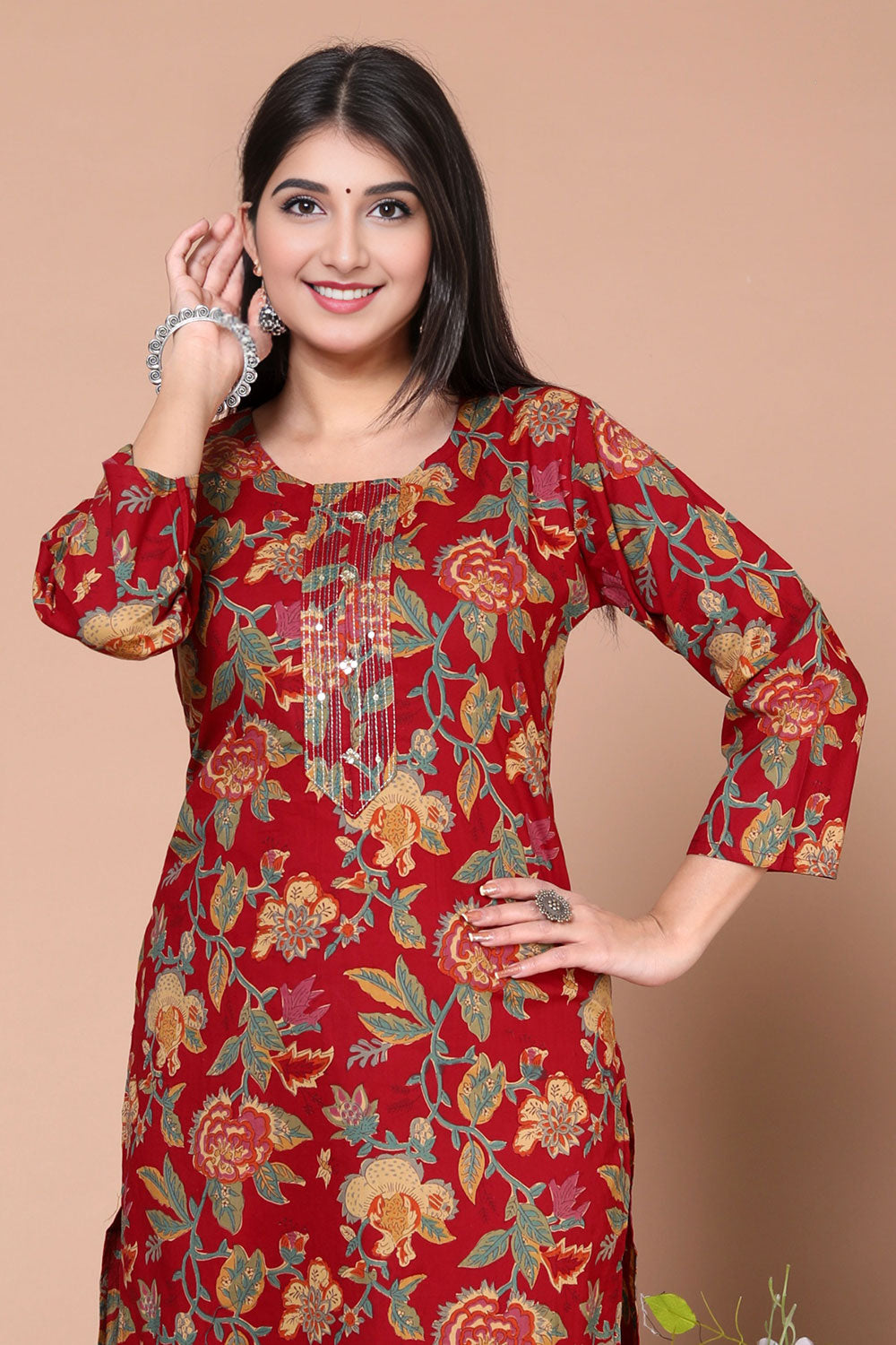 Flower Printed Kurti