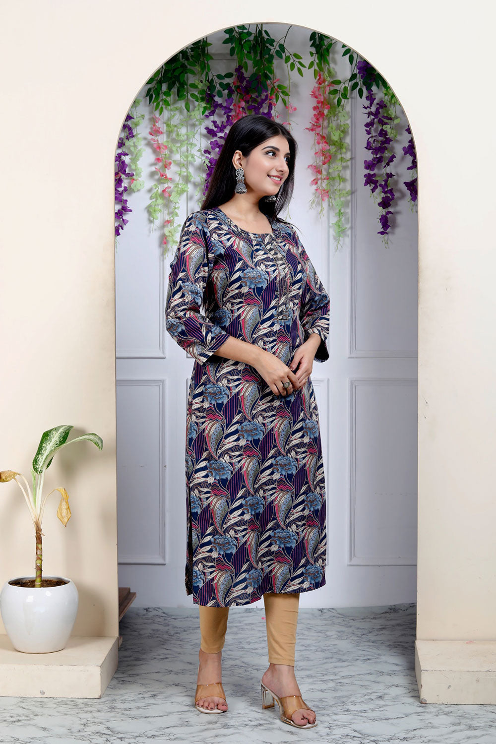 Hand Work Straight Kurta