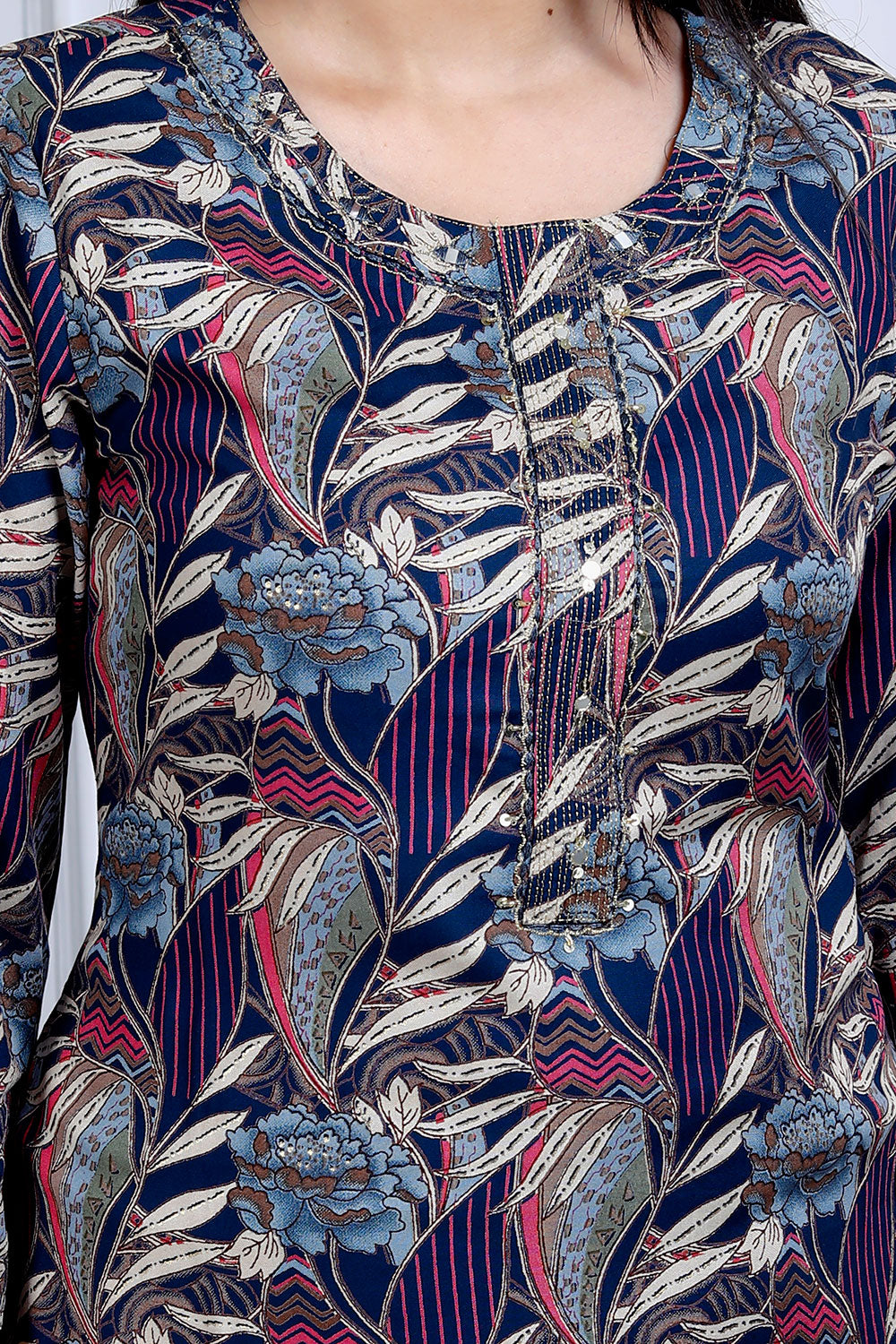 Hand Work Straight Kurta