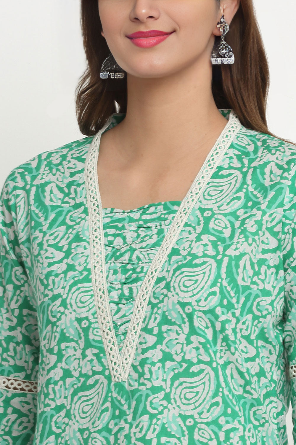 Green Straight Kurta