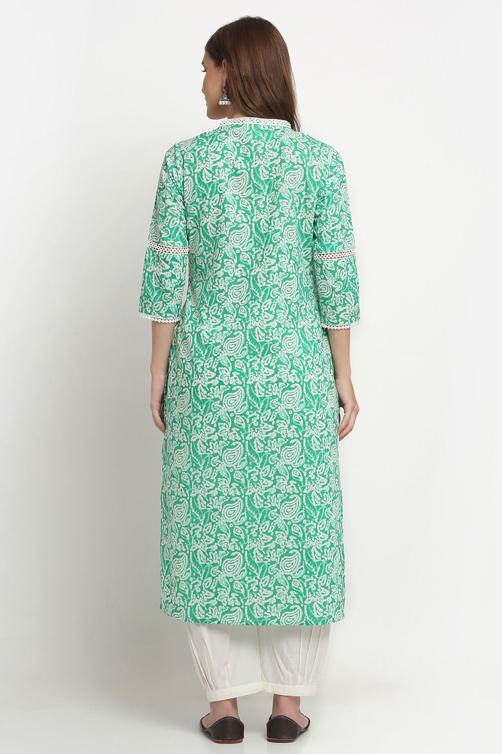 Green Straight Kurta