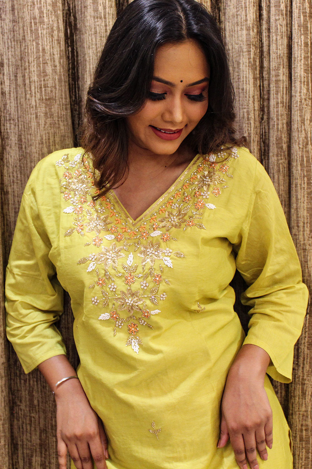 Dola Silk Kurti & Pant Set