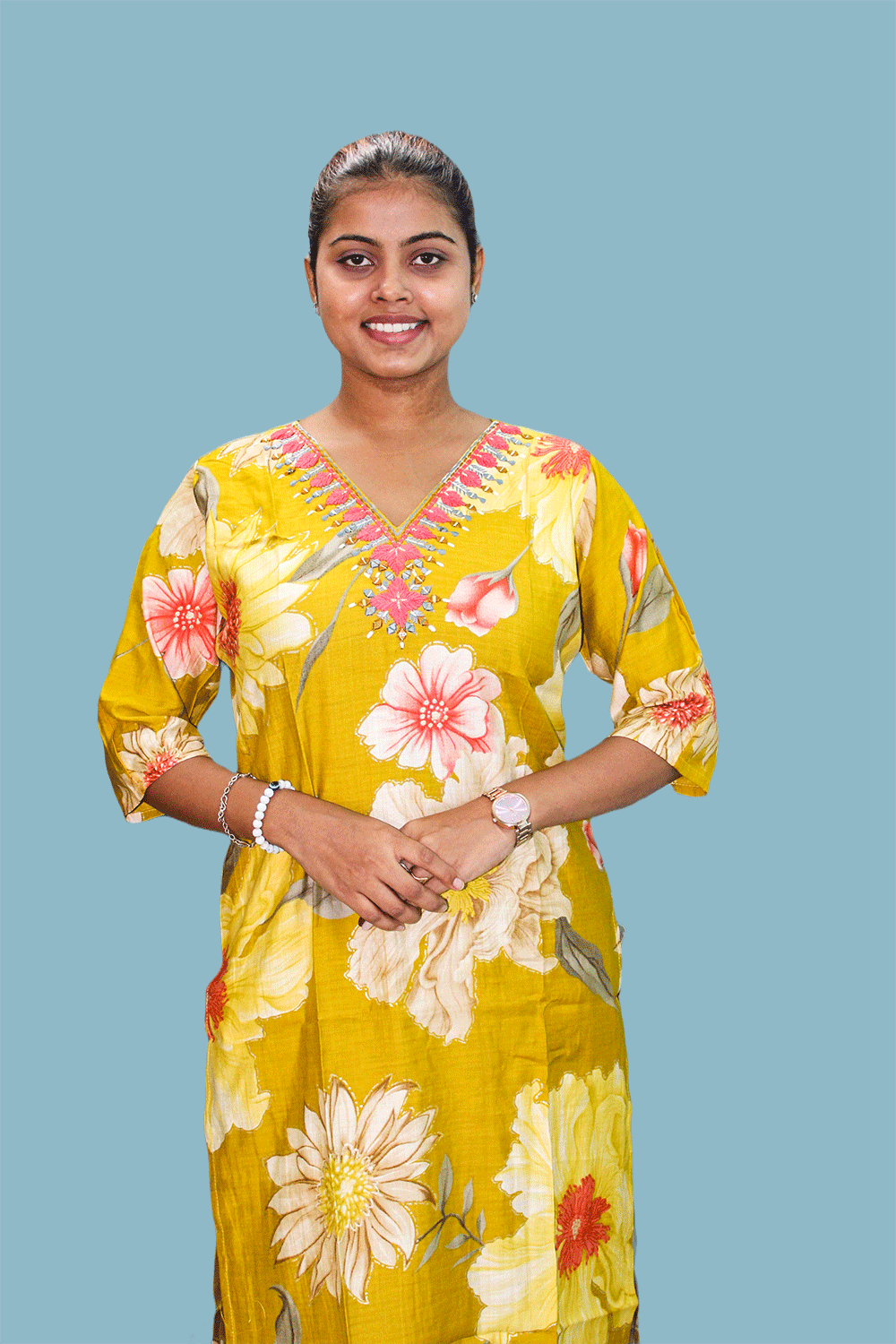 Vatican Silk Foil Print Kurti