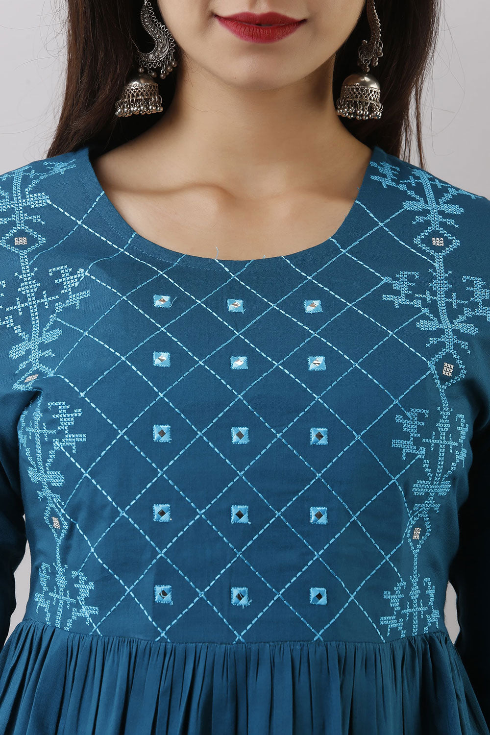 Blue Rayon Top