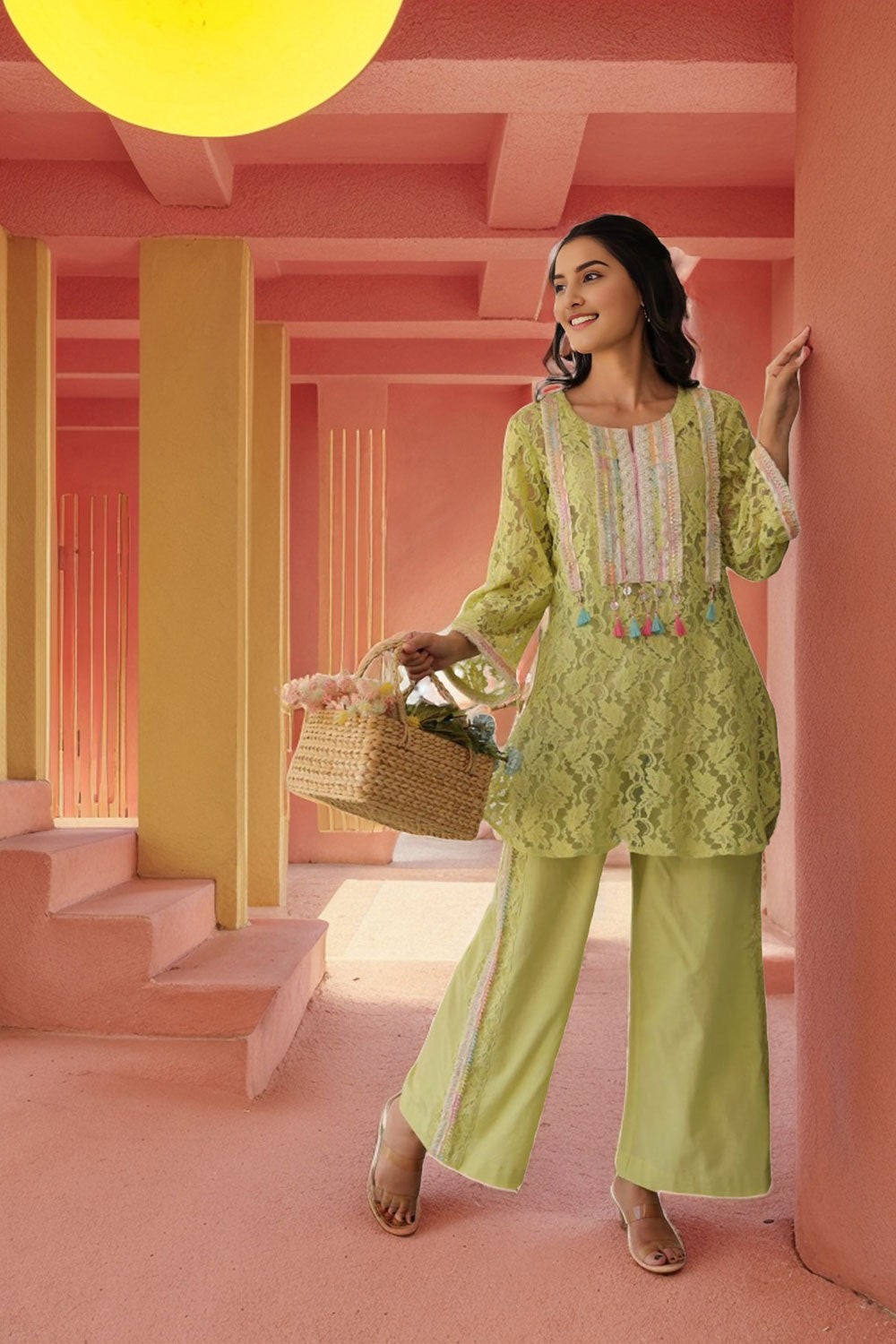 Embroidery Co-Ord Set