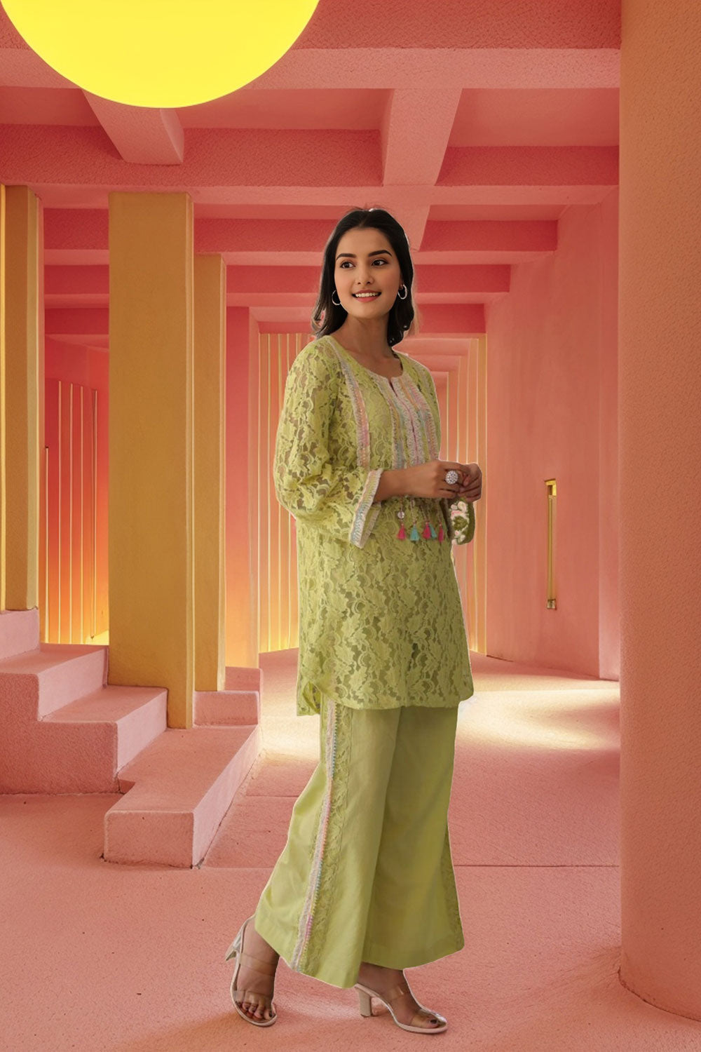 Embroidery Co-Ord Set