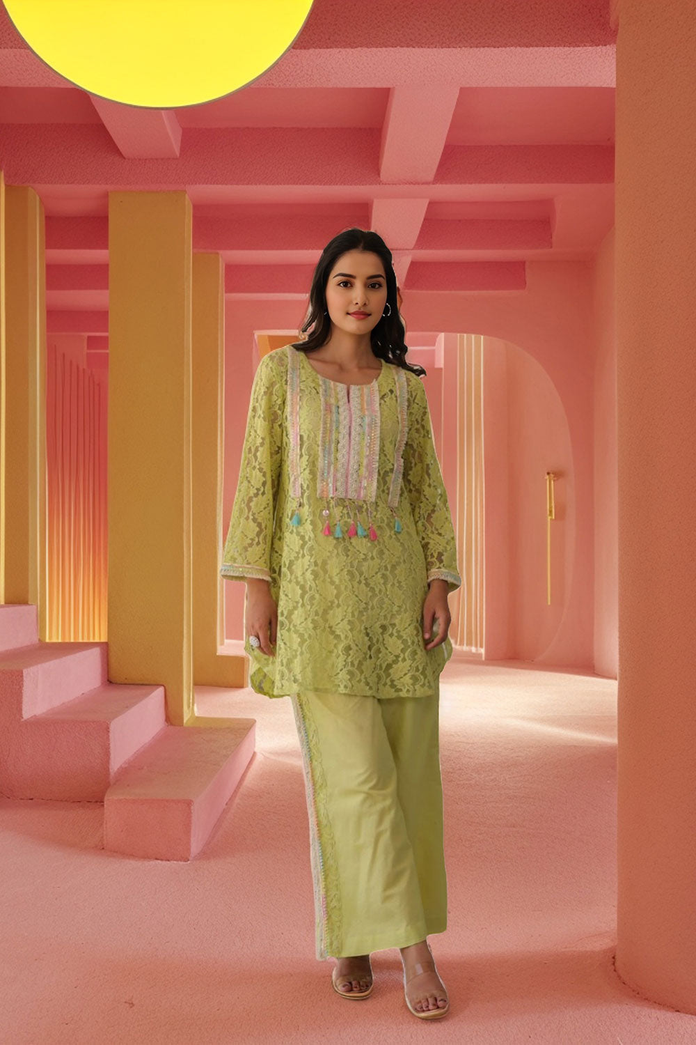 Embroidery Co-Ord Set
