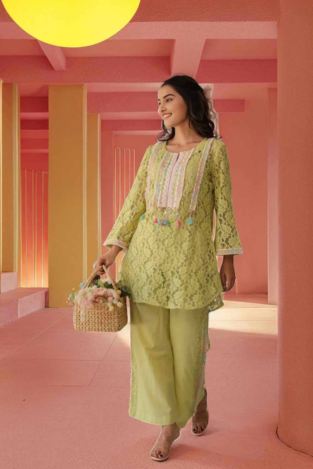 Embroidery Co-Ord Set