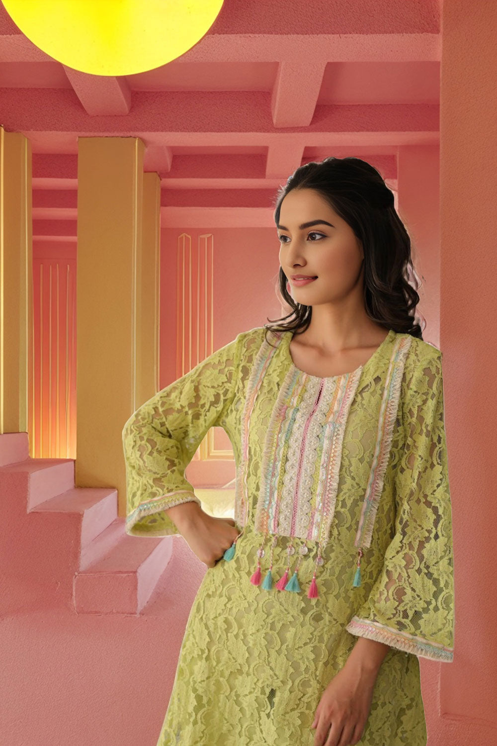 Embroidery Co-Ord Set