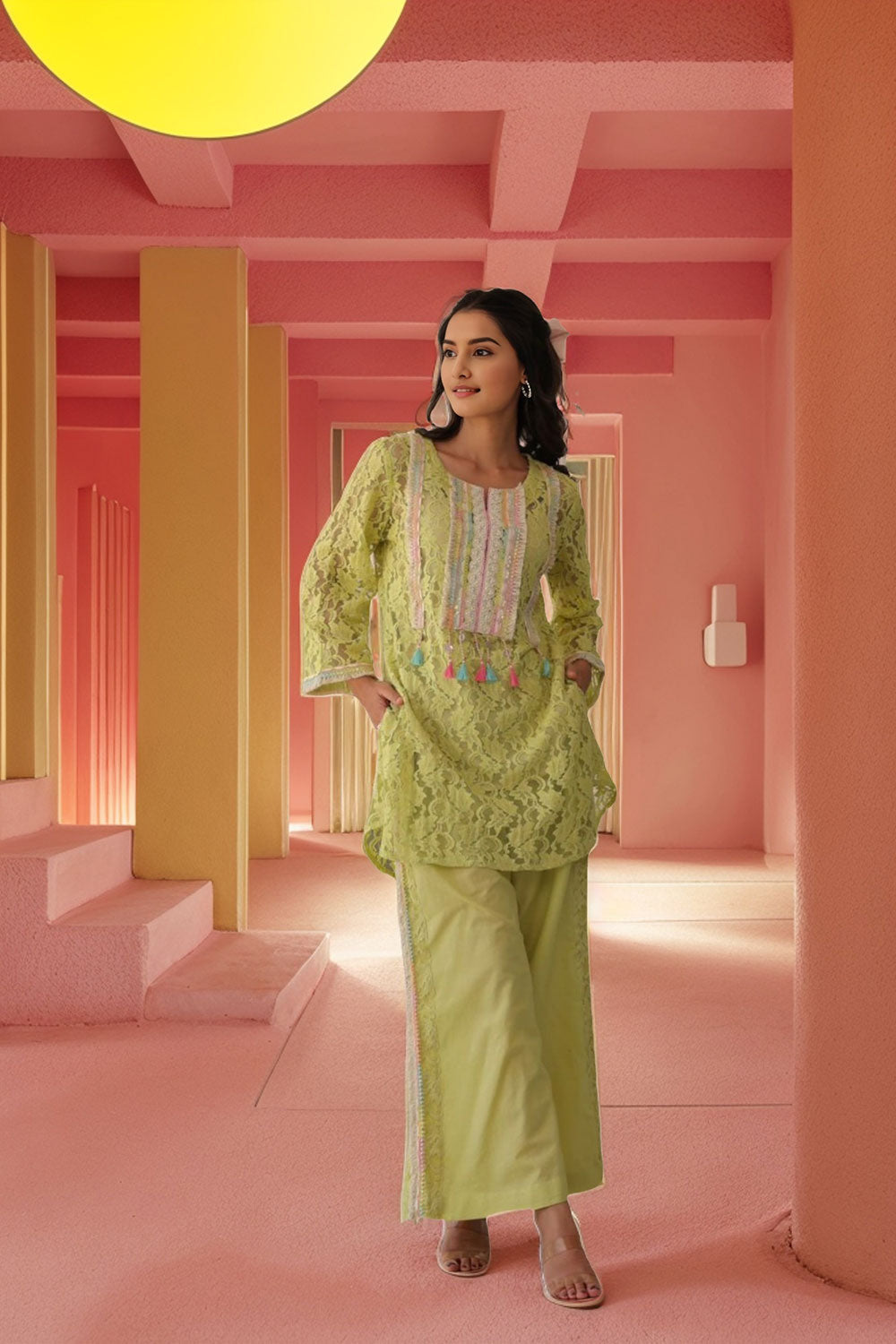 Embroidery Co-Ord Set