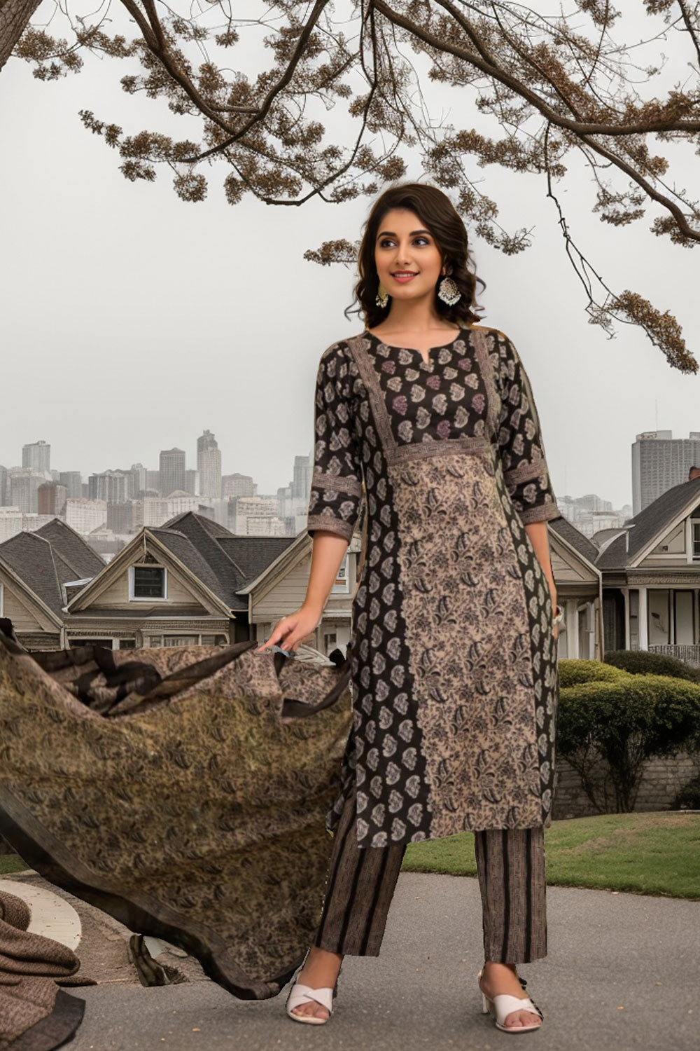 Kota Doria Dupatta 3pc Set