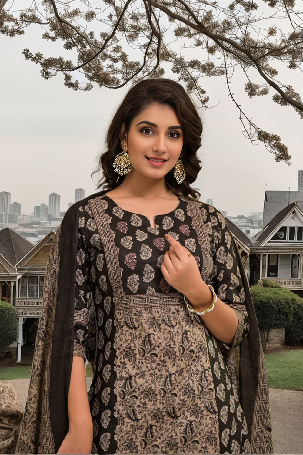 Kota Doria Dupatta 3pc Set