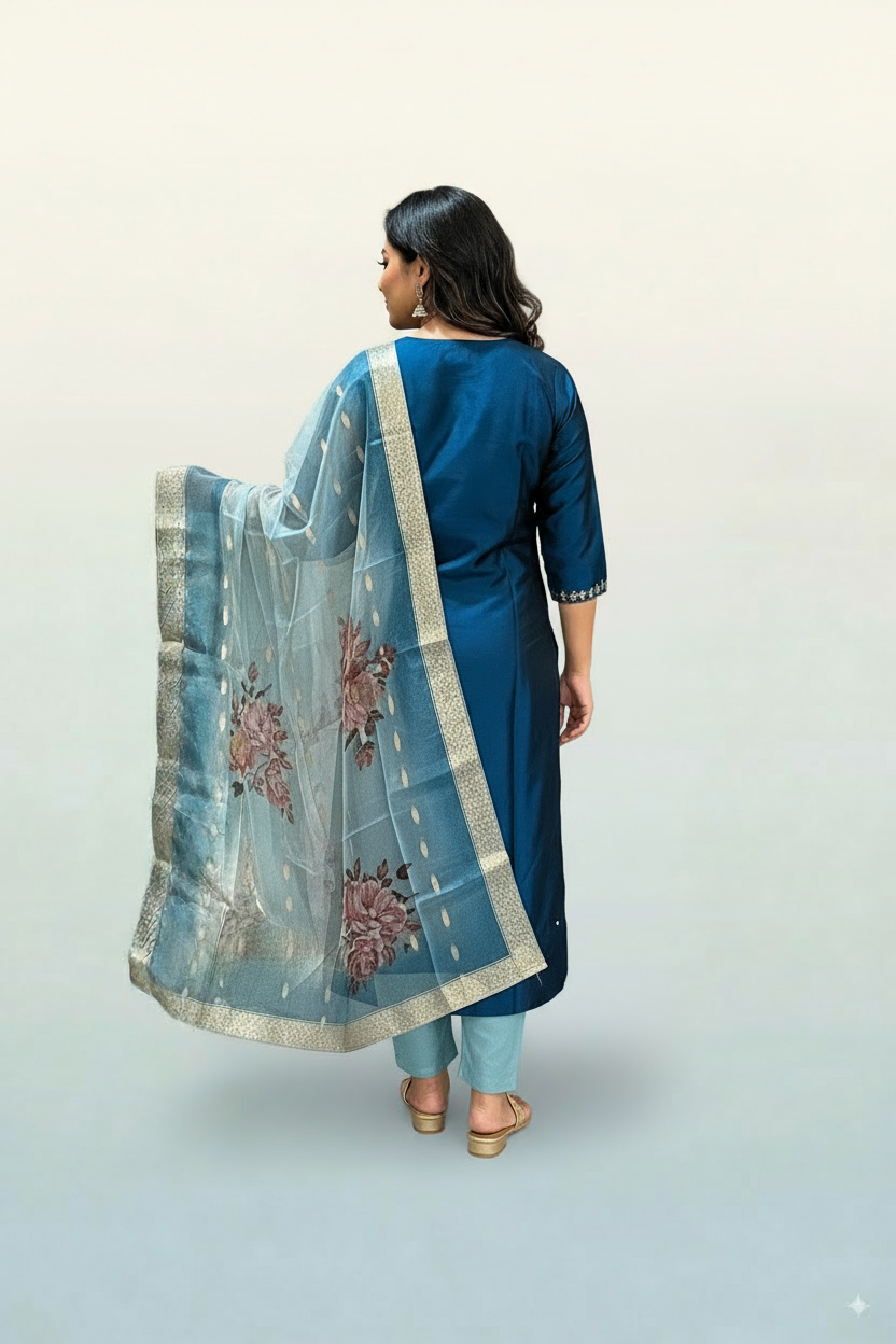 Rangeela Silk Kurti Set