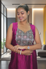Raw Silk Modal Patch Kurti