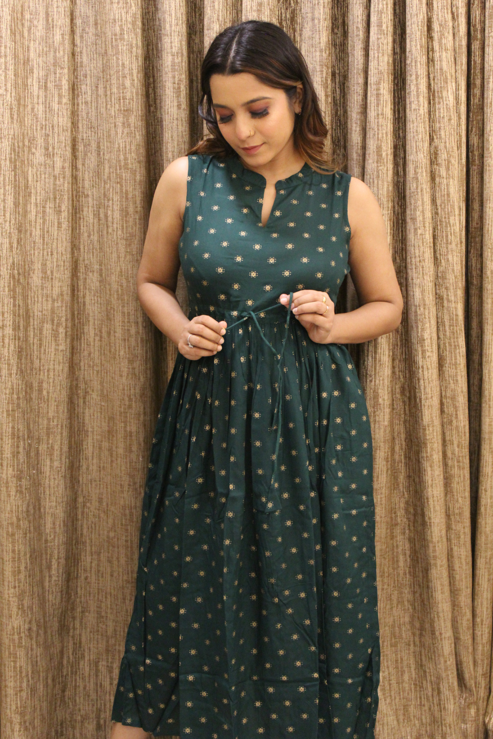 Green Rayon Maxi
