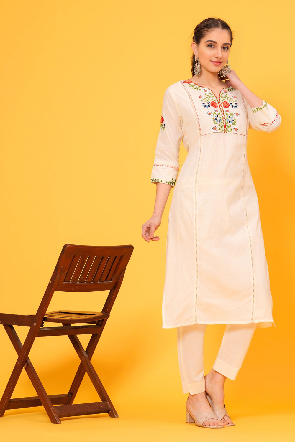 Hand Work Kurta Pant Set