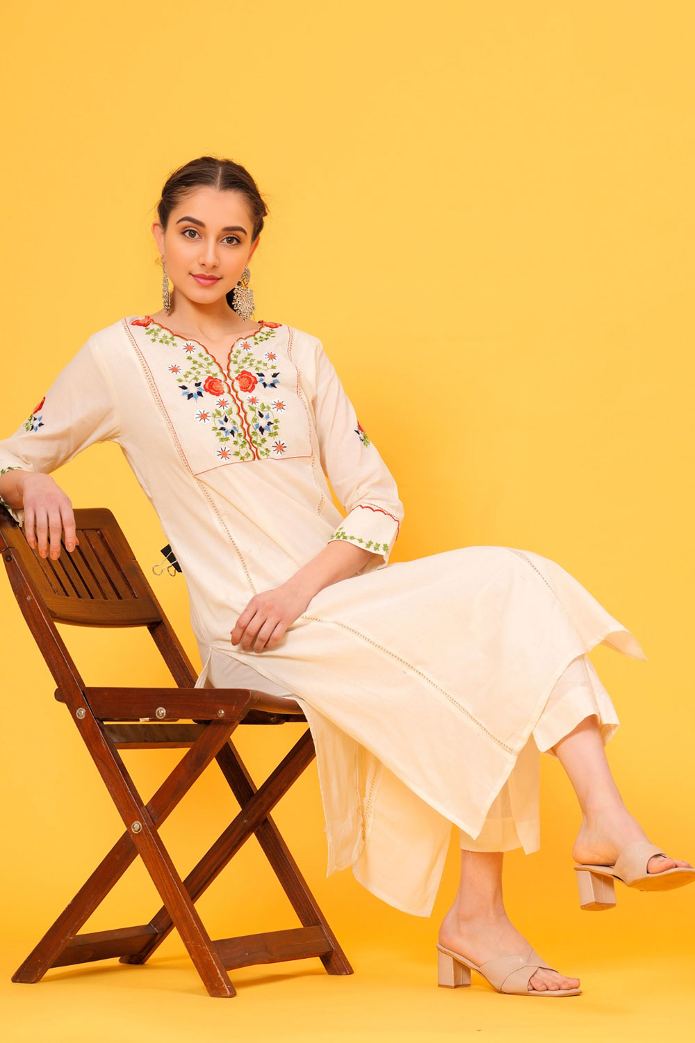 Hand Work Kurta Pant Set