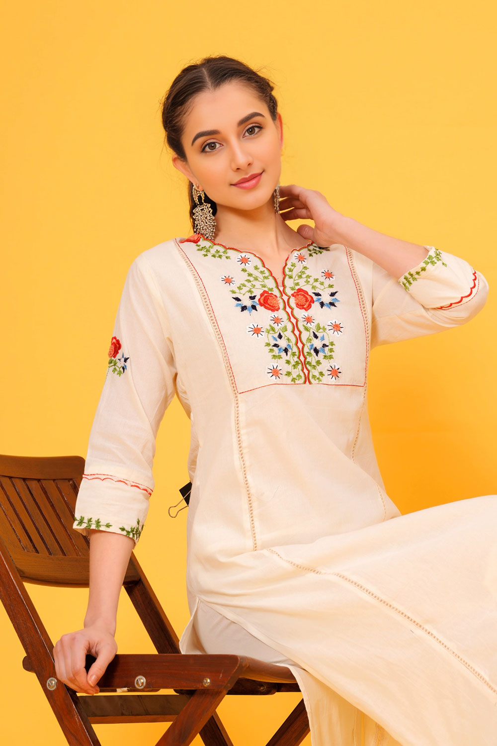 Hand Work Kurta Pant Set